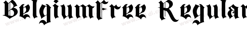 BelgiumFree Regular字体转换